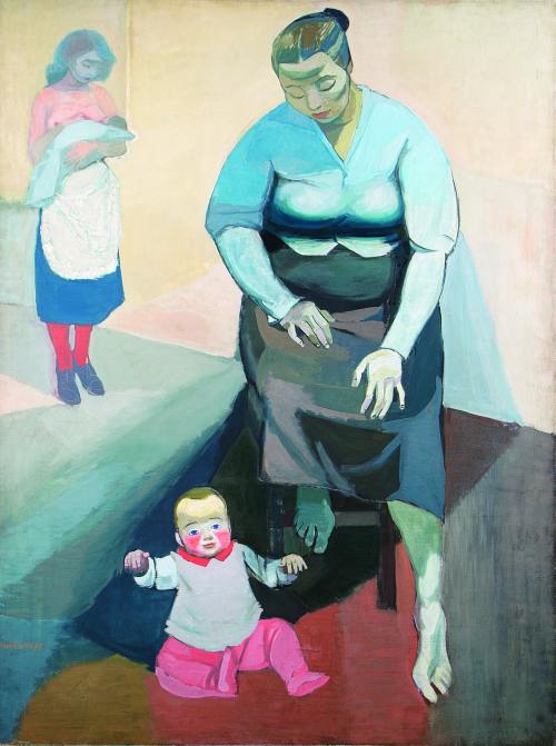 Mothers (1955) Andrzej Wróblewski tablo - Dekolata