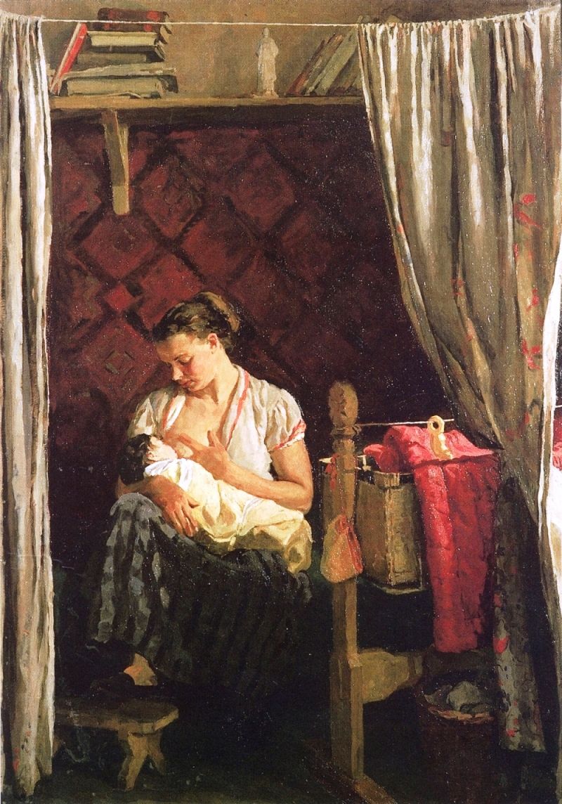Morning (1954) Dmitri Zhilinsky tablo - Dekolata