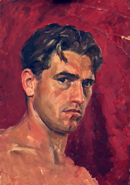 Self portrait (1946) Dmitri Zhilinsky tablo - Dekolata