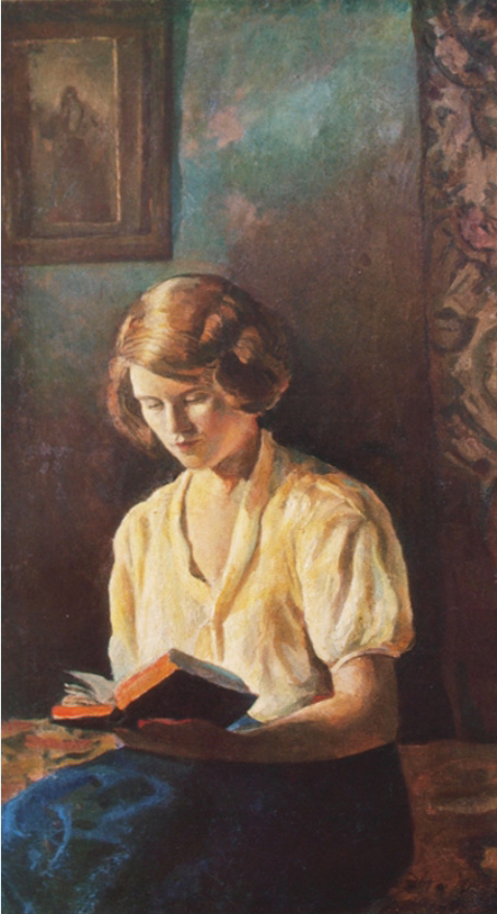 Komsomol member (V.M. Terekhova) (1934) Dmitry Nalbandyan tablo - Dekolata