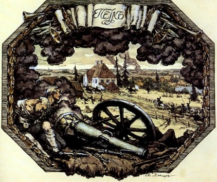 Attack of the Swedish fortifications (1904) – Eugene Lanceray Tablo