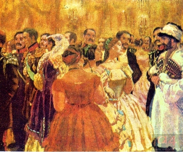 Illustration to Leo Tolstoy's Hadji Murat (1913) Eugene Lanceray tablo - Dekolata