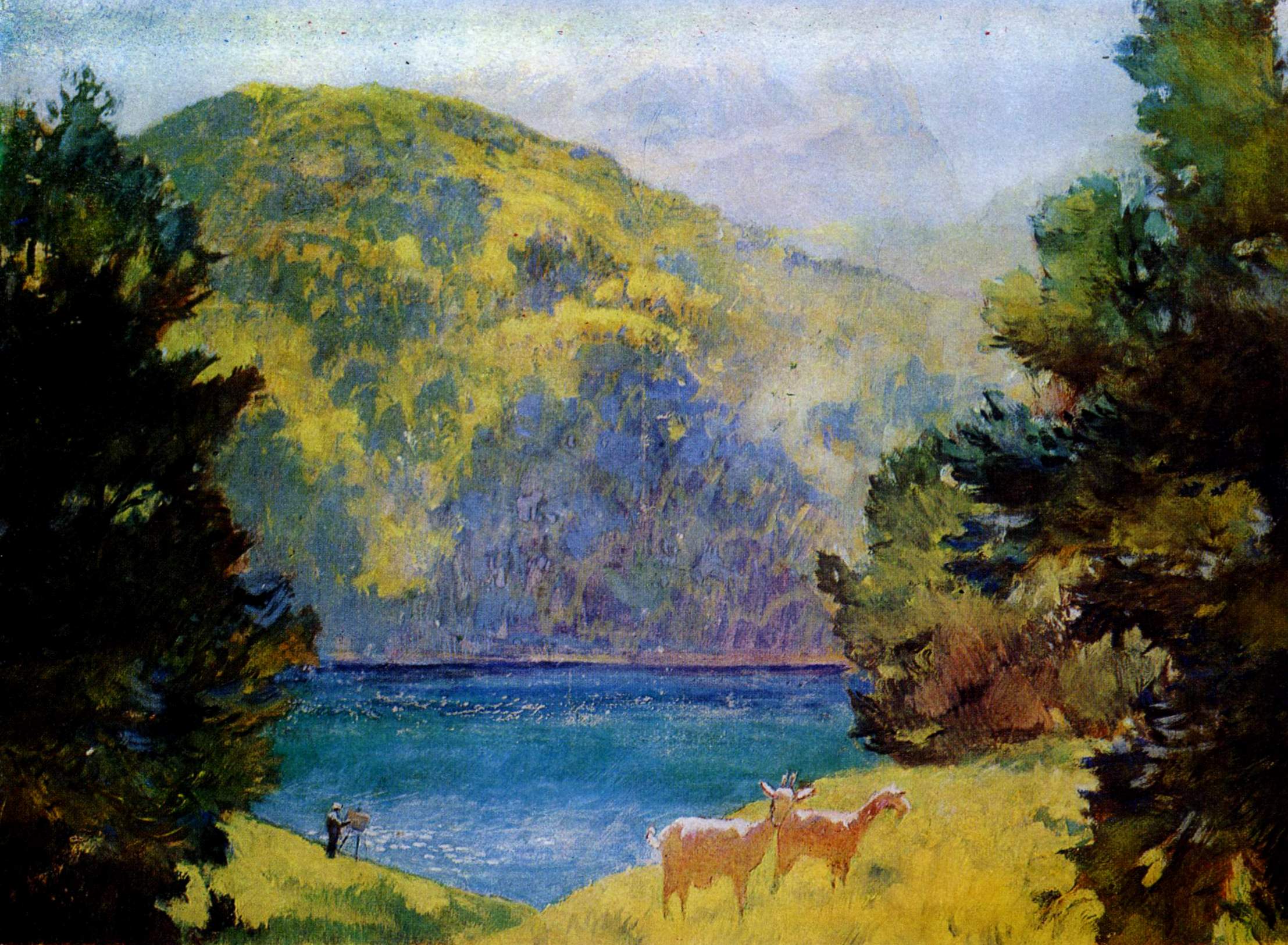 Lake Gel Gel (1943) Eugene Lanceray tablo - Dekolata