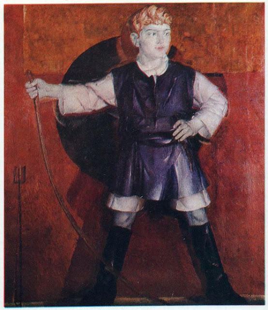 Artist's Son (1925) Fedir Krychevsky tablo - Dekolata