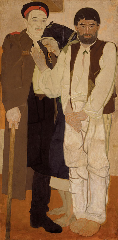 Life (triptych) Returning (1927) Fedir Krychevsky tablo - Dekolata
