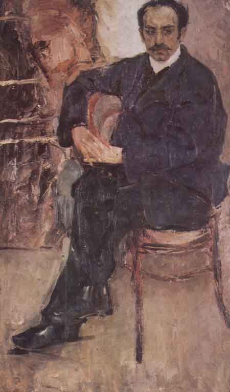 Portrait of An Armenian Artist V. Akhikyan (1908) – Fedir Krychevsky Tablo