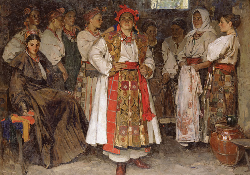 The bride (1910) – Fedir Krychevsky Tablo