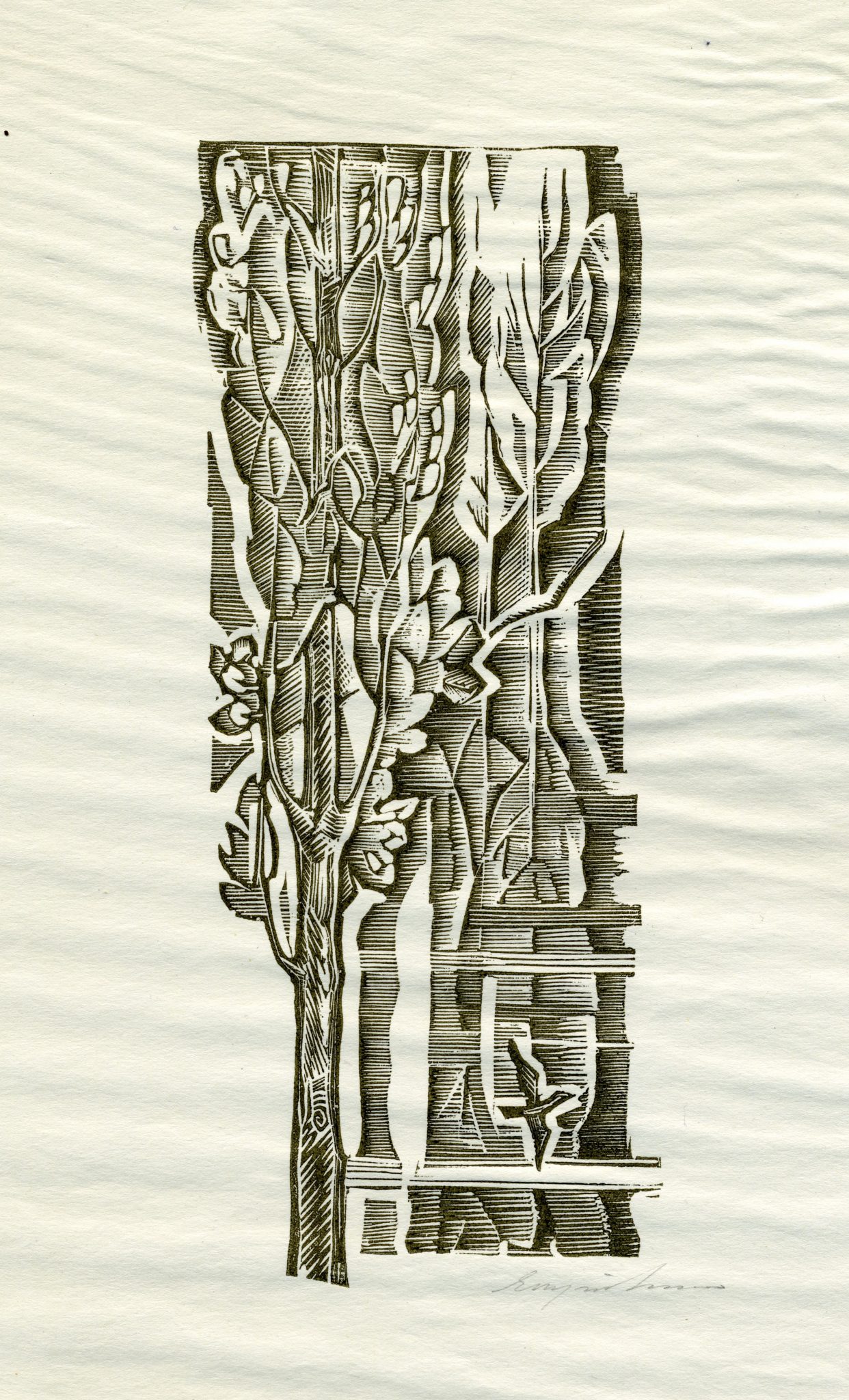 Trees. Bird – Heorhiy Yakutovych Tablo