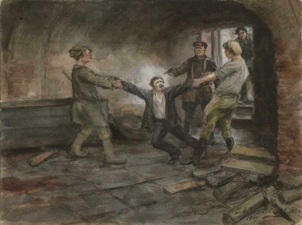 In Basements of Cheka (1919) – Ivan Vladimirov Tablo