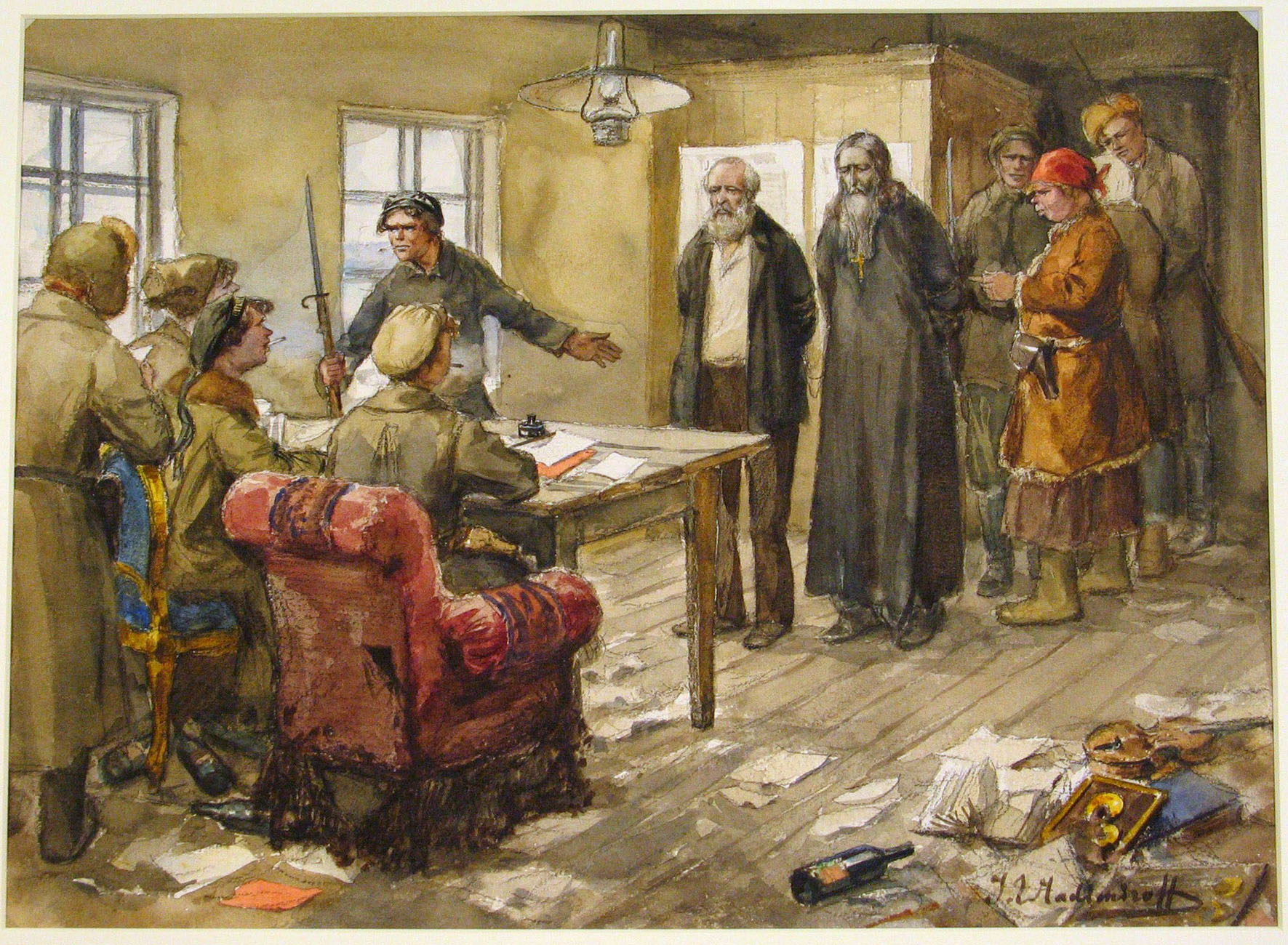 Questioning in the committee of poor Ivan Vladimirov tablo - Dekolata