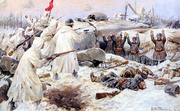 The Surrender of the Finns in 1940 (Russian Finnish War) (1940) Ivan Vladimirov tablo - Dekolata