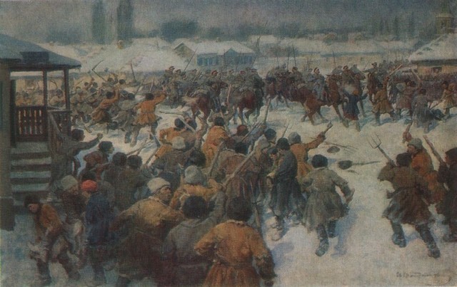 The revolt of the peasants in the village Sorochintsy – Ivan Vladimirov Tablo
