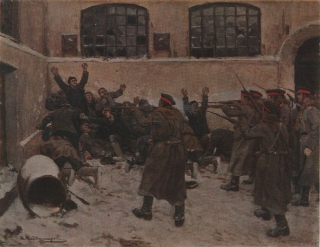 The shooting in Presnya in December (1905) Ivan Vladimirov tablo - Dekolata