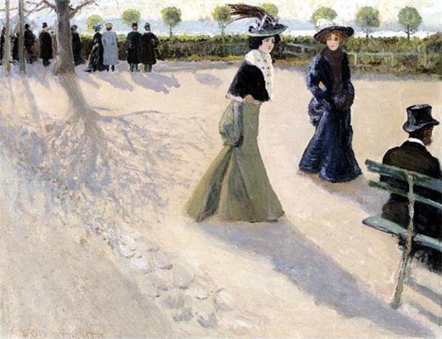 Walk in the park (1905) Ivan Vladimirov tablo - Dekolata