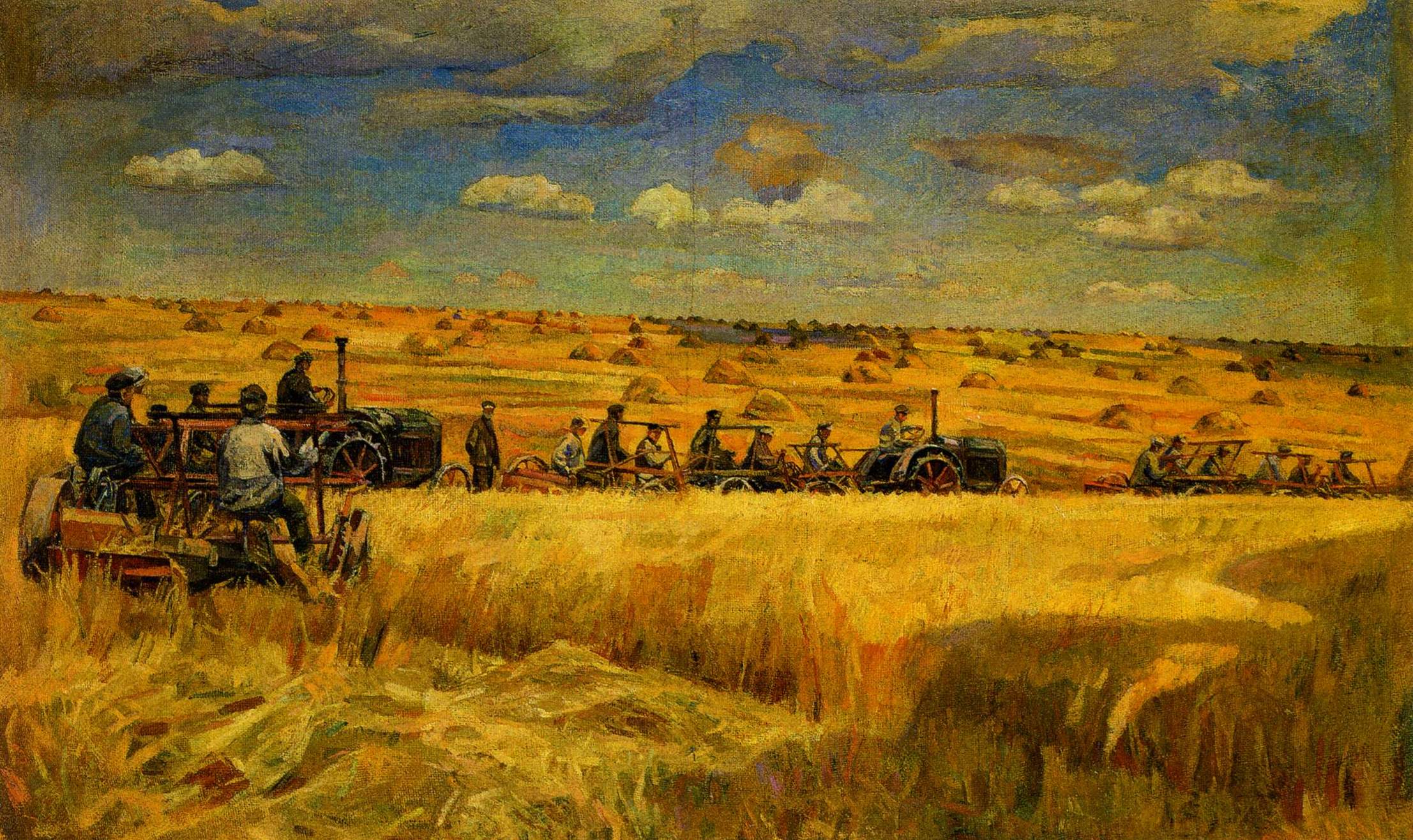 Mowing (1935) Karpo Trokhymenko tablo - Dekolata