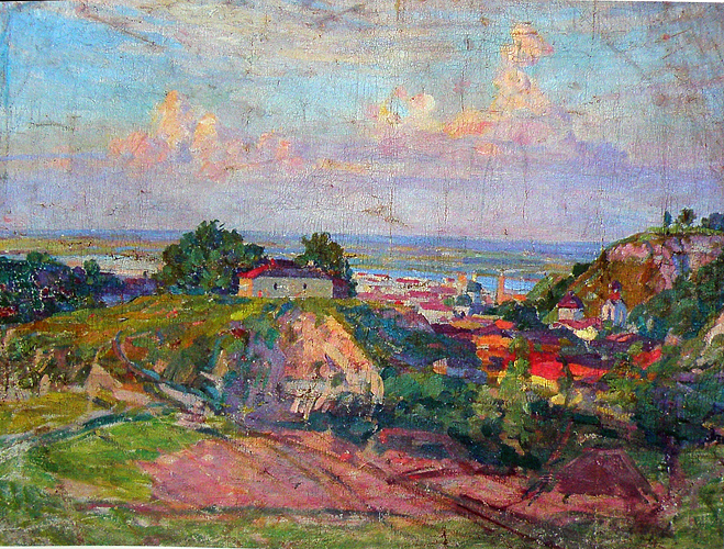 The Tract Gonchary Kozhemyaki (1940) Karpo Trokhymenko tablo - Dekolata