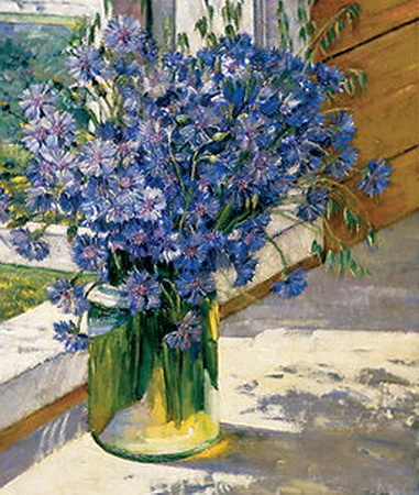 Cornflowers in a ray of sunshine (1930) Konstantin Yuon tablo - Dekolata