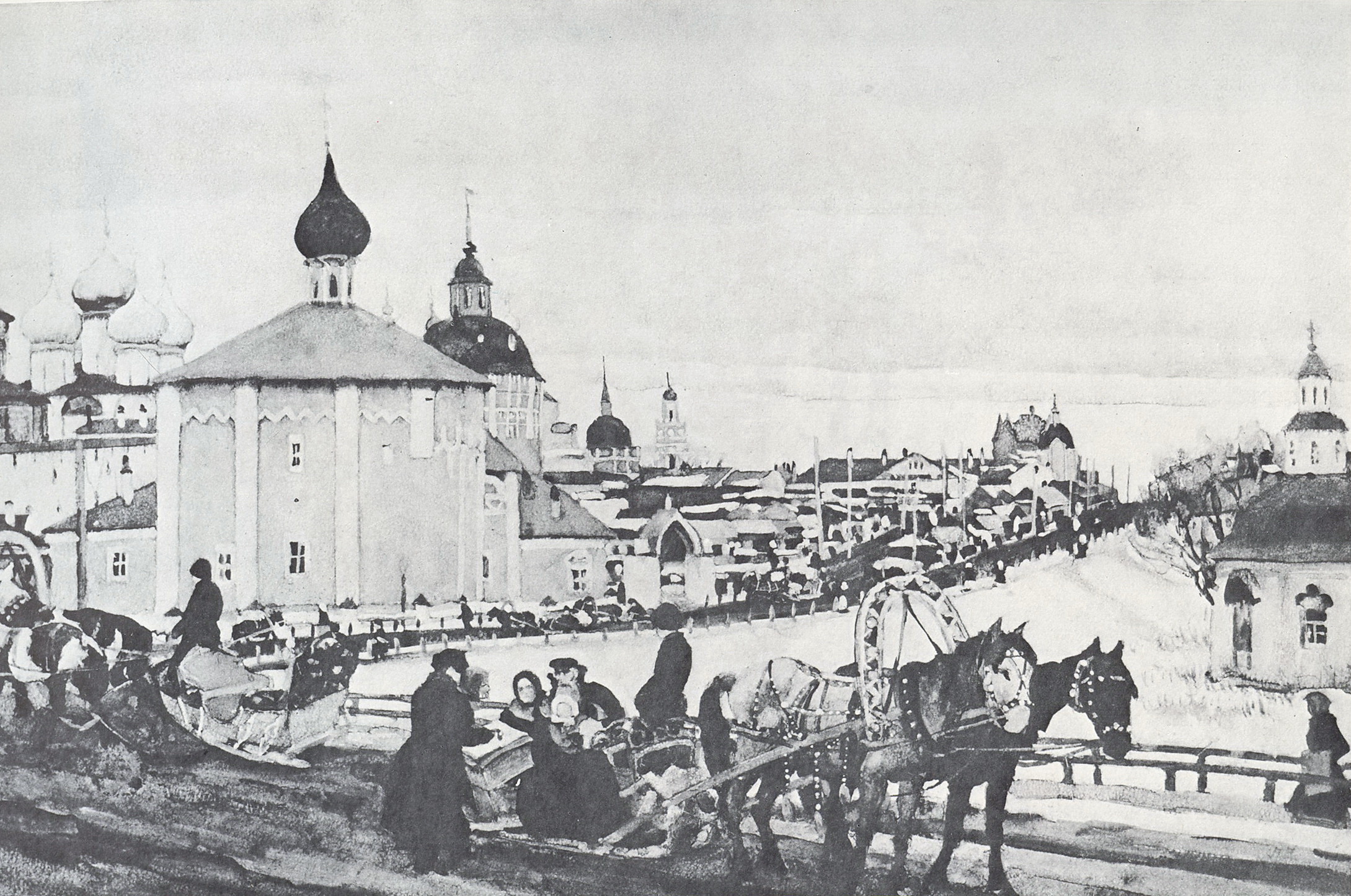 Depart from Troitsa (1910) – Konstantin Yuon Tablo