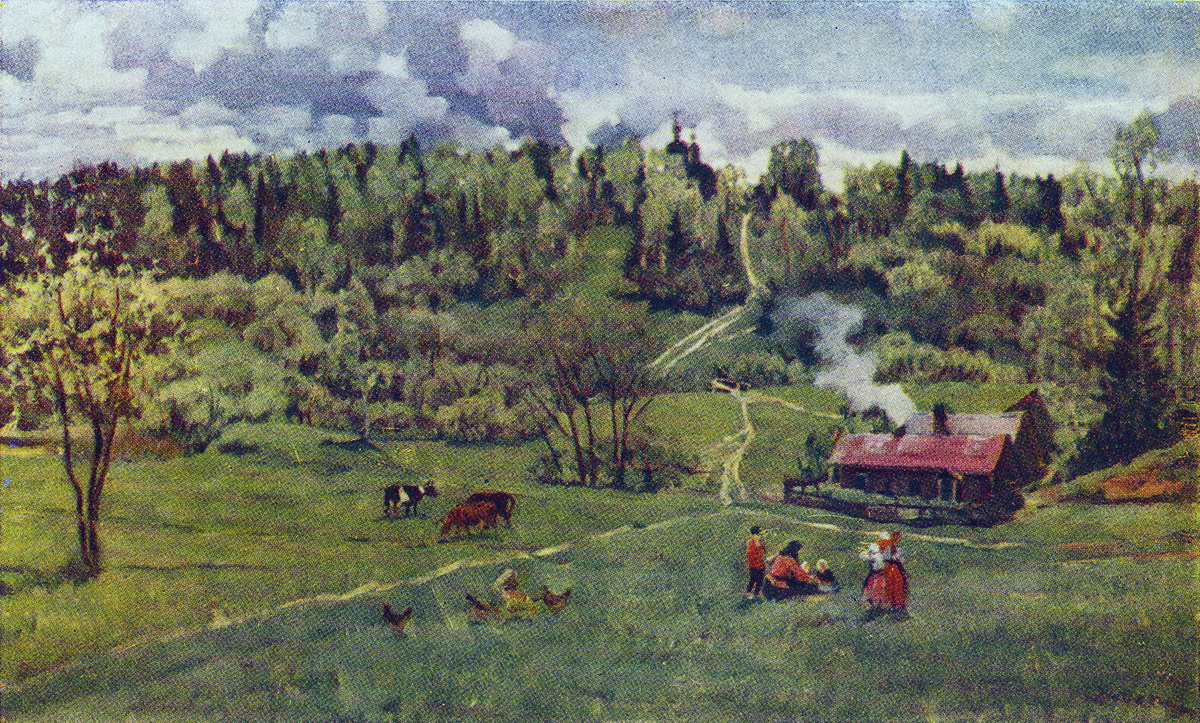 Green May (1917) Konstantin Yuon tablo - Dekolata