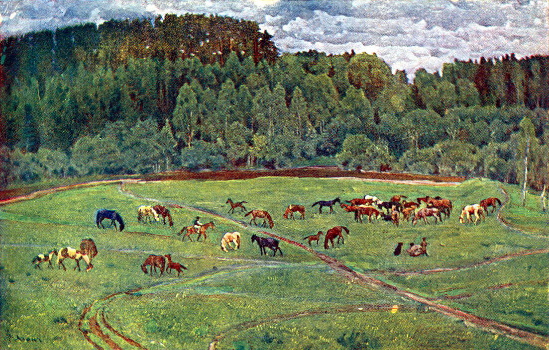 Herd Konstantin Yuon tablo - Dekolata