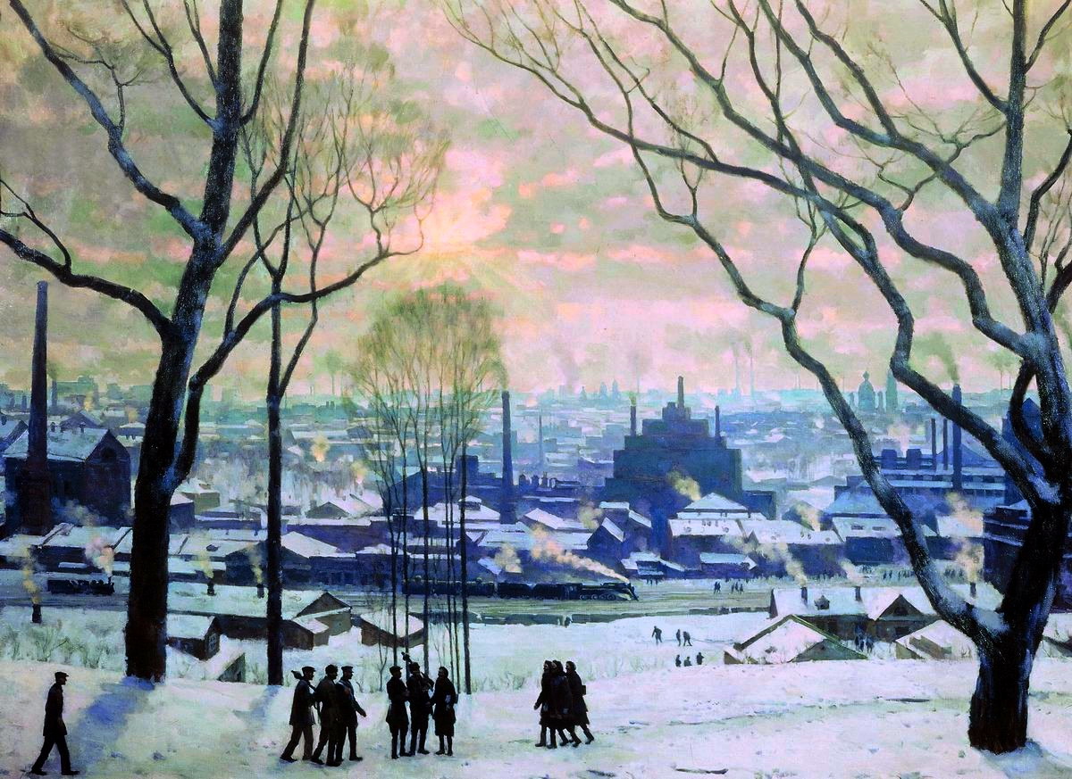 Industrial Moscow (1949) – Konstantin Yuon Tablo