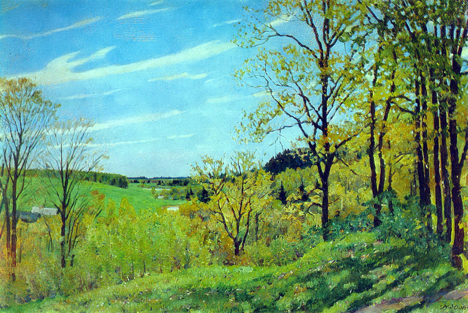 May Morning. Nightingale place. Ligachevo (1915) – Konstantin Yuon Tablo