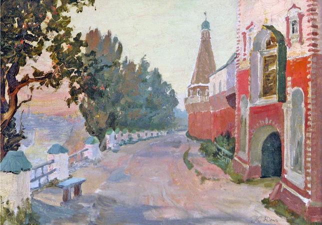 Near The Simon's Monastery (1913) Konstantin Yuon tablo - Dekolata