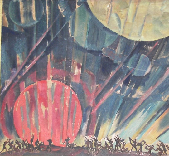 New Planet (New Planet's Birth) (1921) Konstantin Yuon tablo - Dekolata