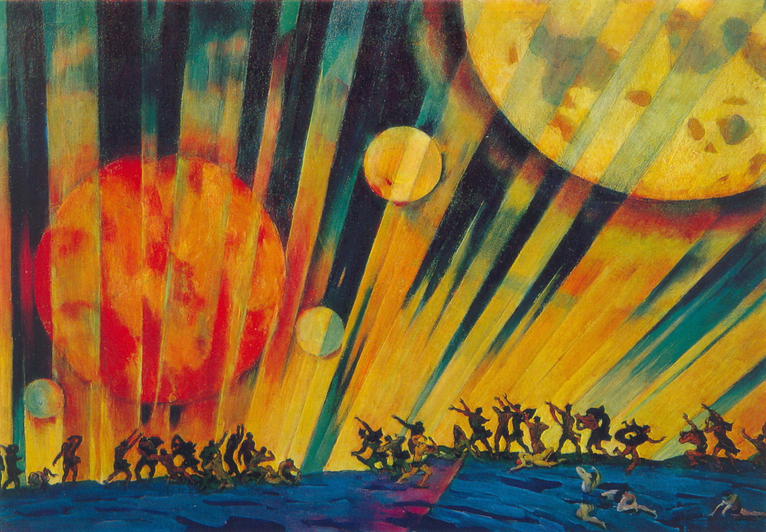 New Planet (1921) Konstantin Yuon tablo - Dekolata