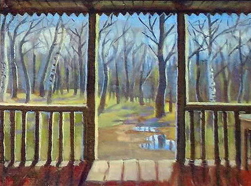 Open Window (1947) Konstantin Yuon tablo - Dekolata