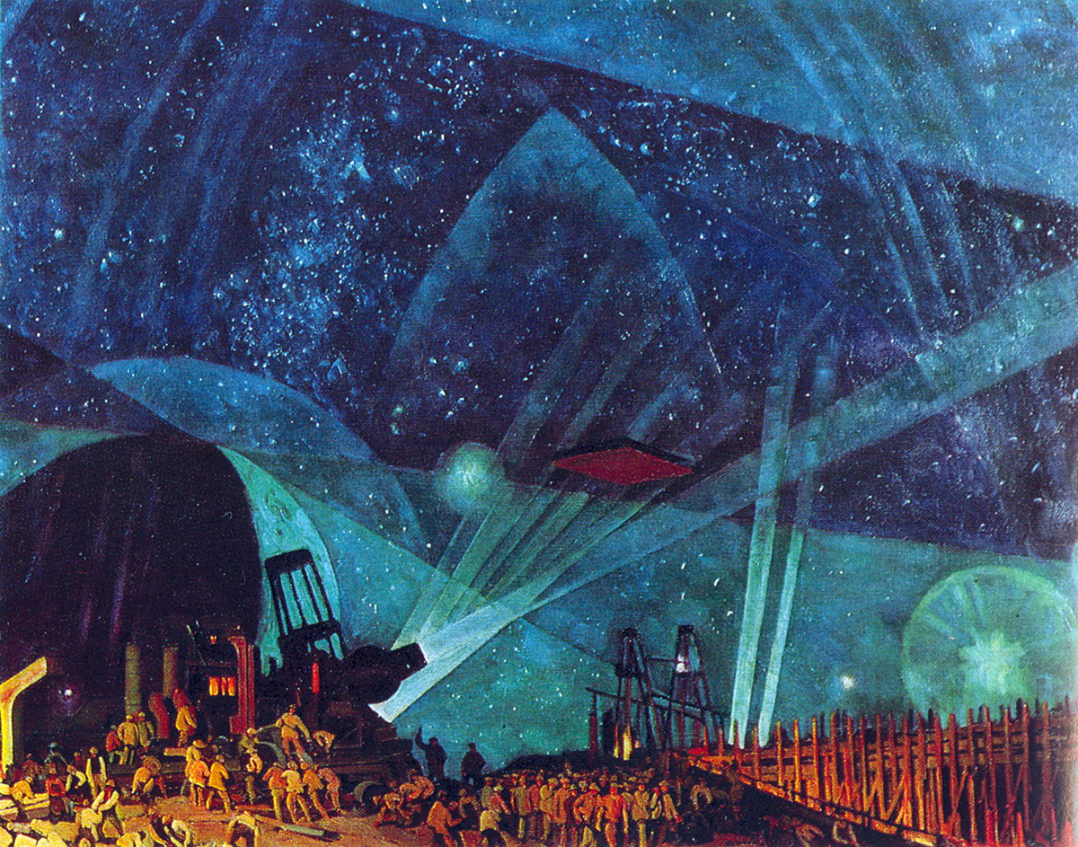 People (1923) Konstantin Yuon tablo - Dekolata