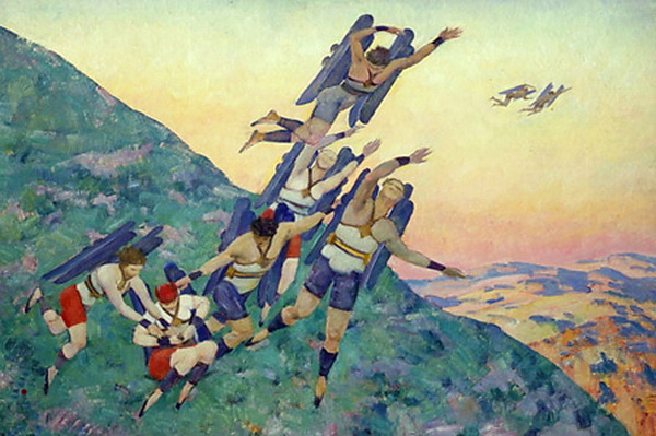 People of the Future (1929) Konstantin Yuon tablo - Dekolata