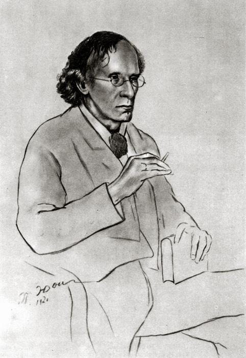 Portrait of the writer Vyacheslav Ivanov (1920) – Konstantin Yuon Tablo
