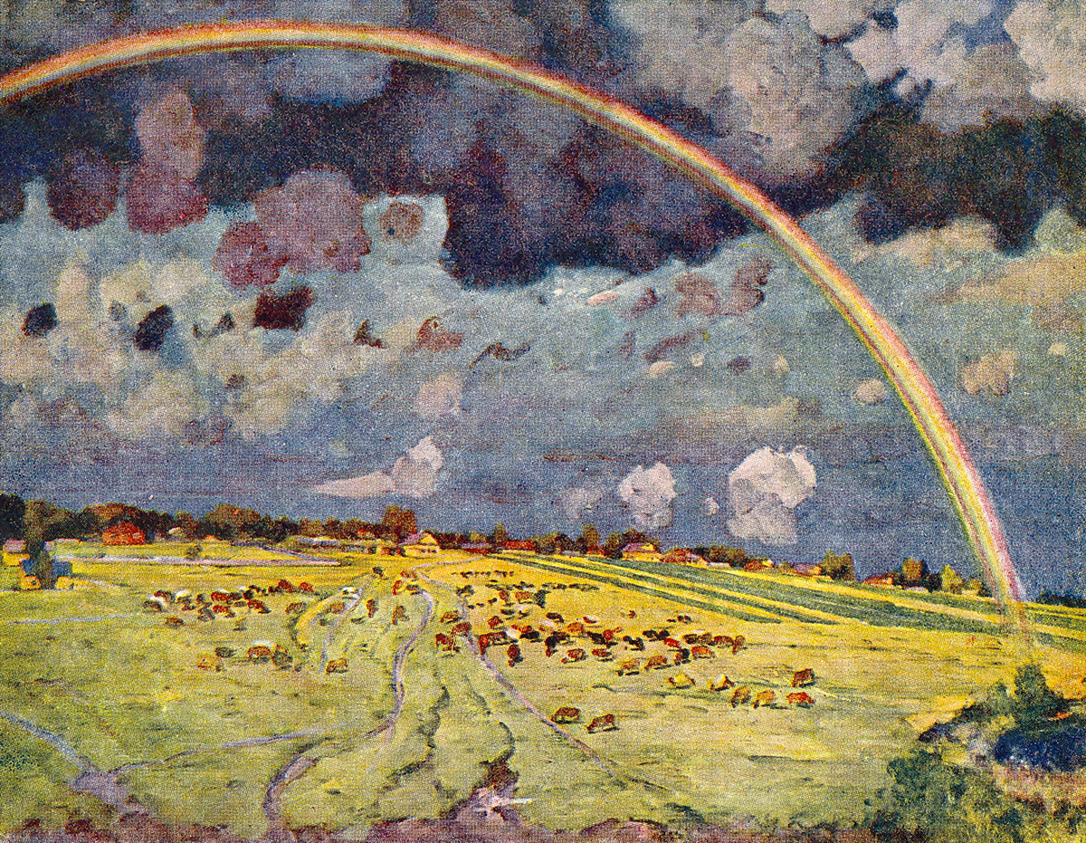 Rainbow. Ligachevo (1925) Konstantin Yuon tablo - Dekolata