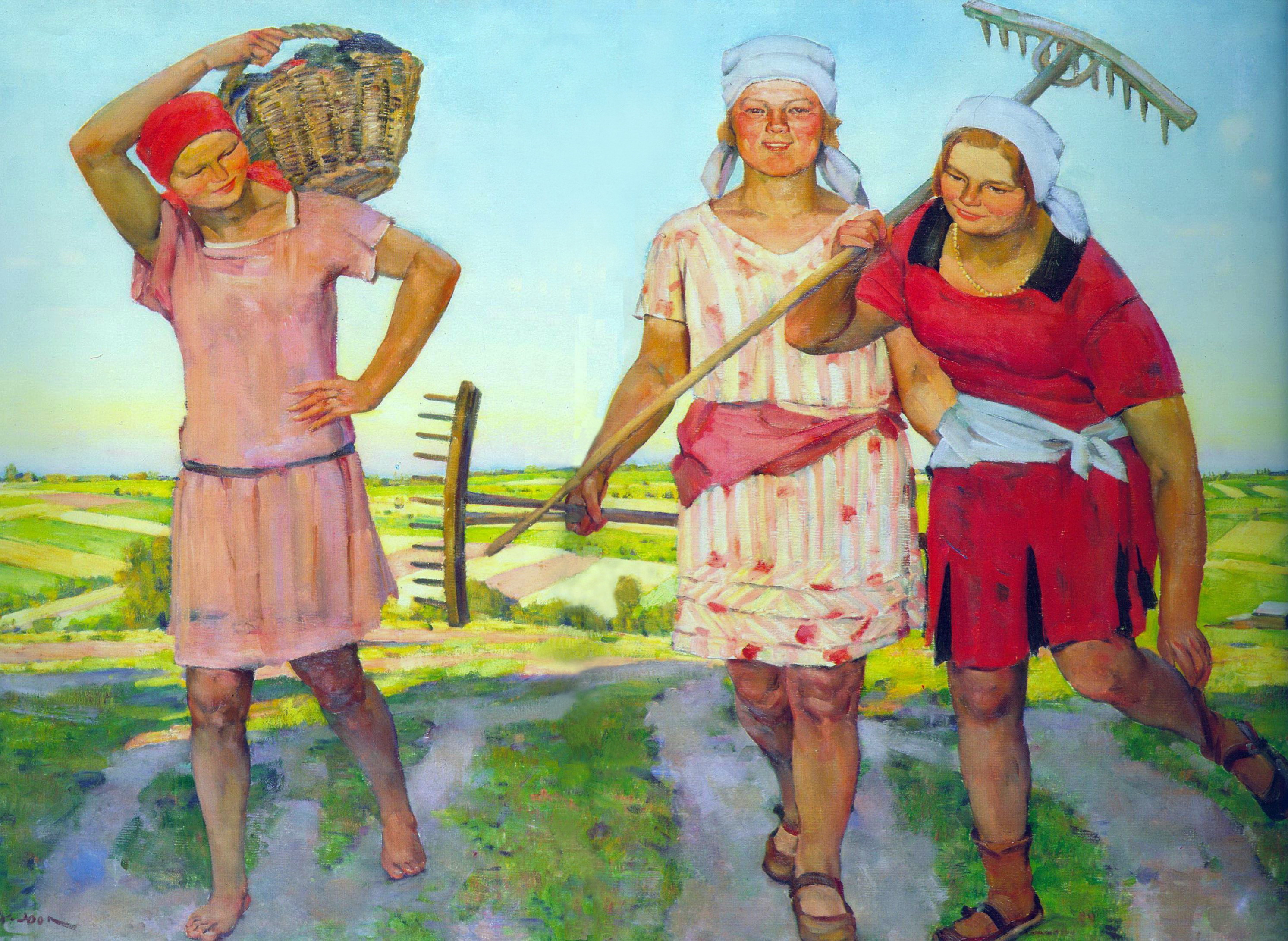 Returning from the Work (1930) – Konstantin Yuon Tablo