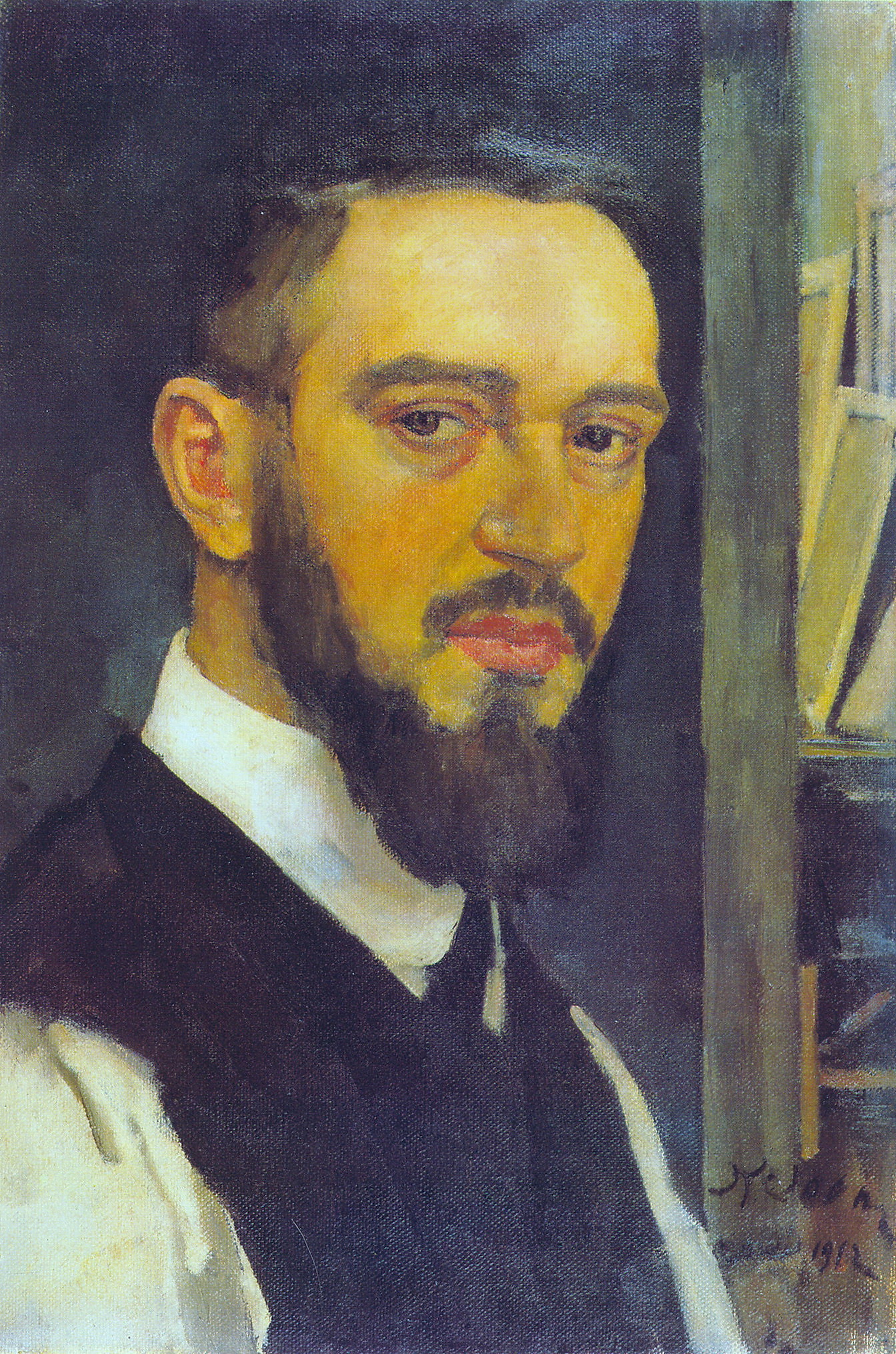 Self Portrait (1912) Konstantin Yuon tablo - Dekolata