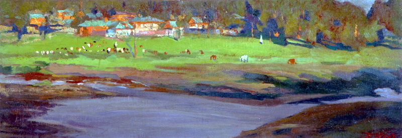 Summer Landscape Konstantin Yuon tablo - Dekolata