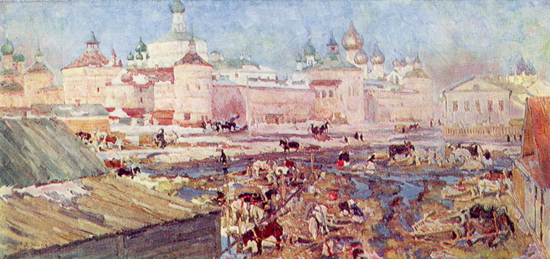 The Blue Day. Rostov The Great (1906) Konstantin Yuon tablo - Dekolata
