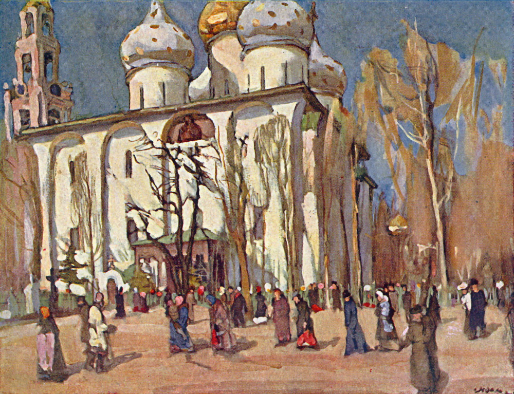 The Celebration Day (1903) Konstantin Yuon tablo - Dekolata