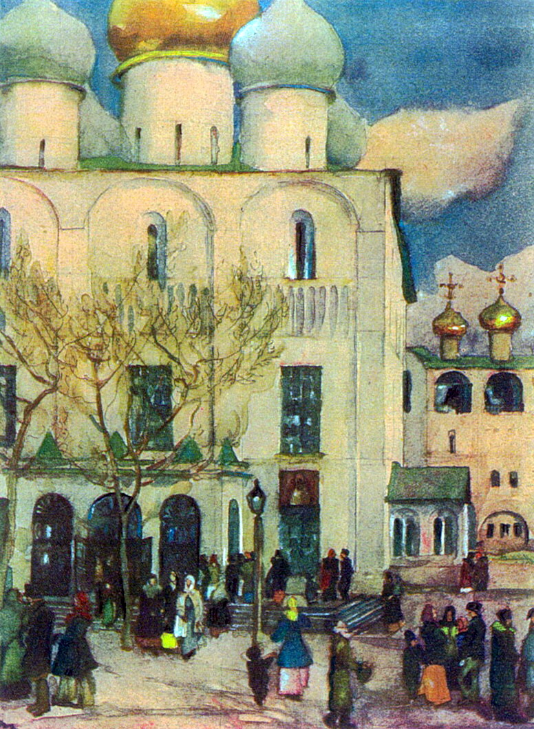 The First Easter's Day Konstantin Yuon tablo - Dekolata