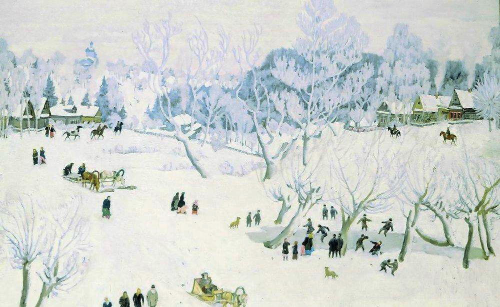 The Magic Winter. Ligachevo (1912) – Konstantin Yuon Tablo