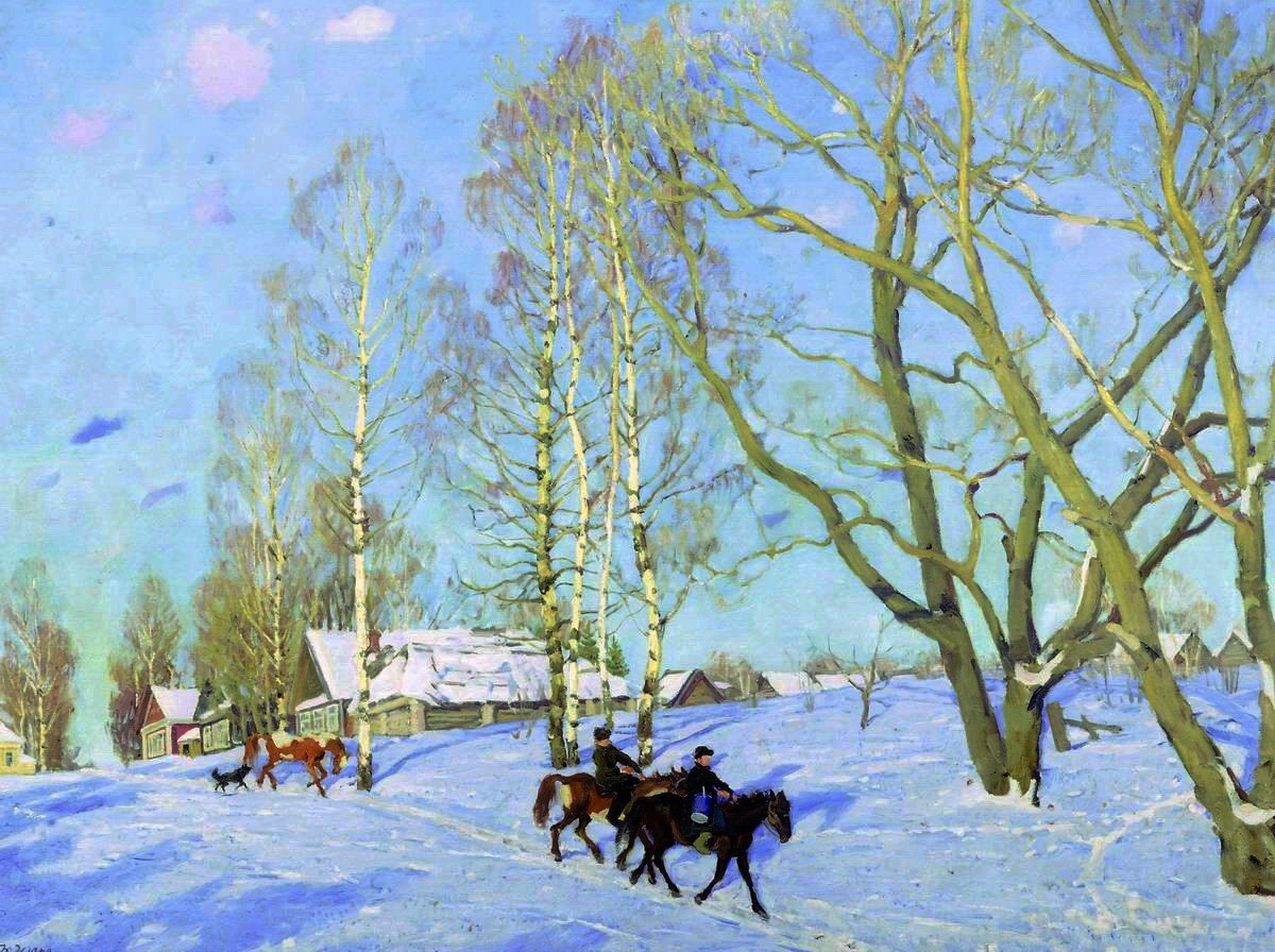 The March Sun (1915) Konstantin Yuon tablo - Dekolata