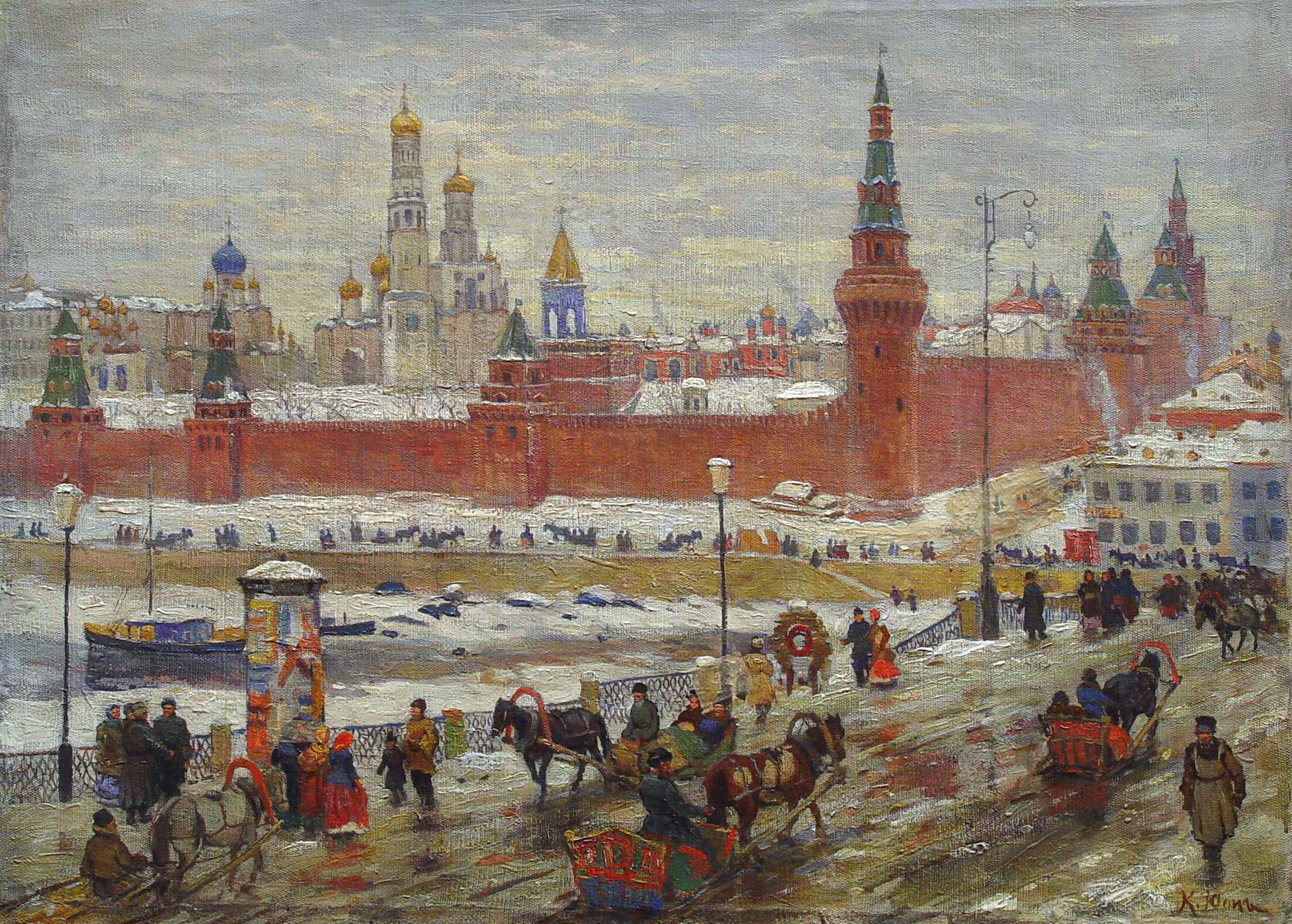 The Old Moscow – Konstantin Yuon Tablo