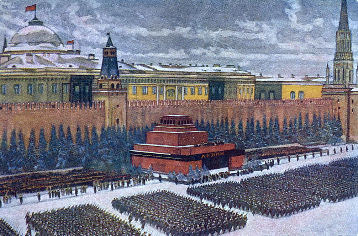 The Red Army on parade in Red Square, Moscow, November (1940-1940) Konstantin Yuon tablo - Dekolata