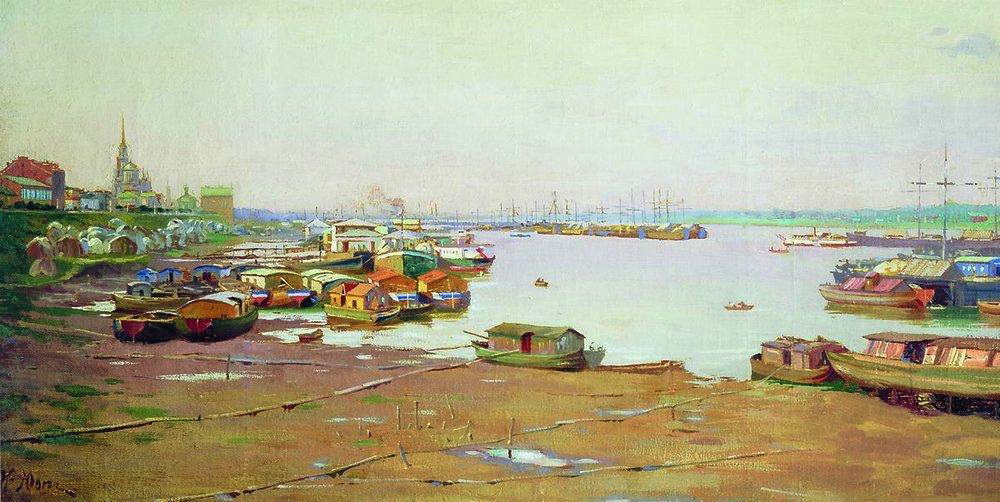 The River Pierce Konstantin Yuon tablo - Dekolata
