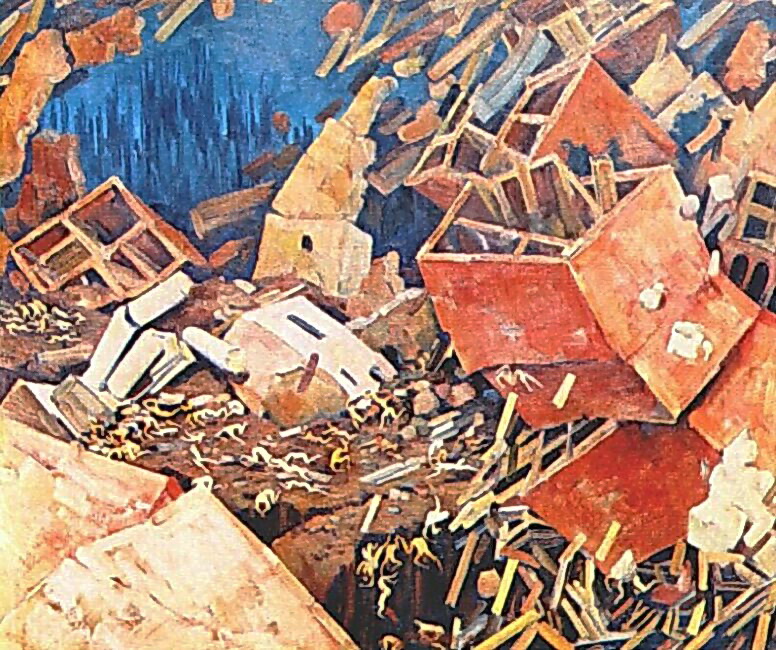 The Symphony of Action (1922) Konstantin Yuon tablo - Dekolata