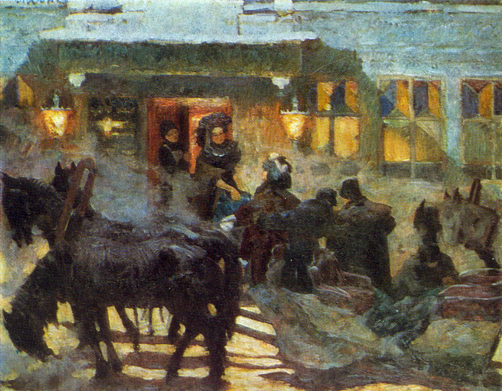 The Triple Near Old Yar (1909) Konstantin Yuon tablo - Dekolata