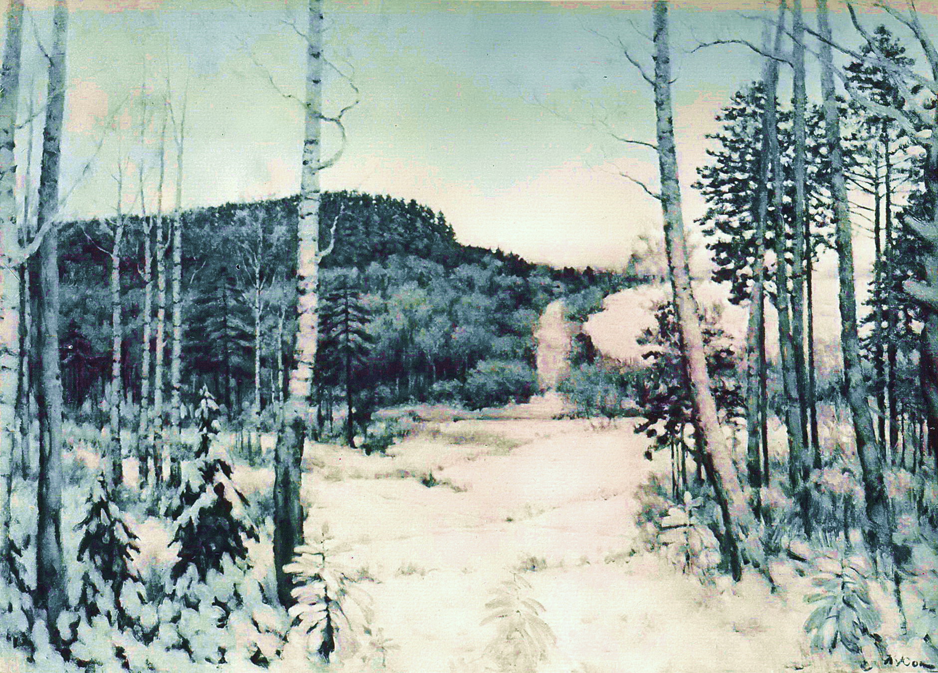 The Winter Sunrise (1944) Konstantin Yuon tablo - Dekolata
