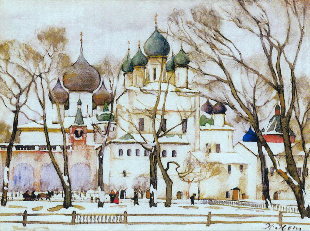 The cathederal in Rostov The Great (1906) – Konstantin Yuon Tablo