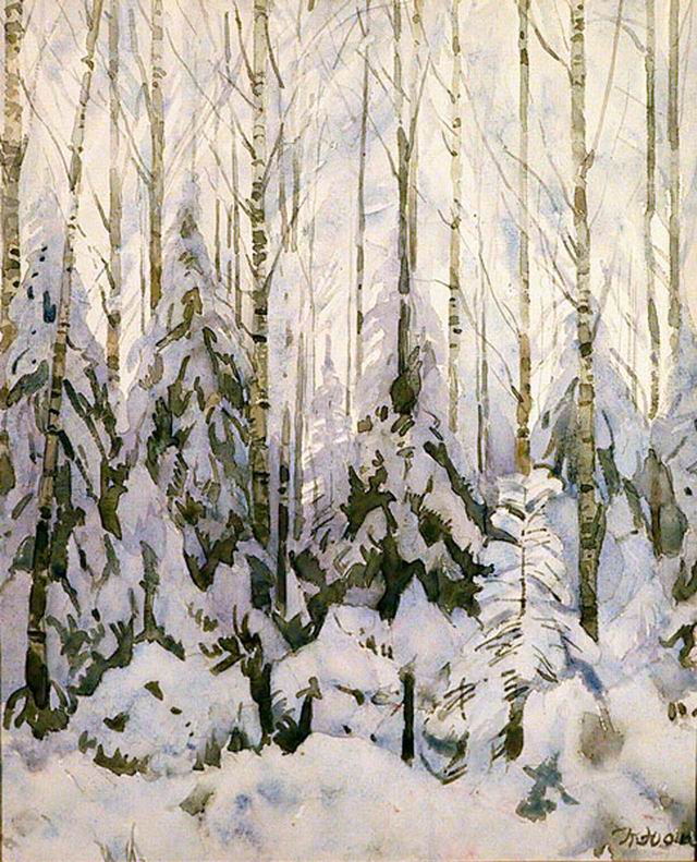 Winter in The Forest (1935) Konstantin Yuon tablo - Dekolata